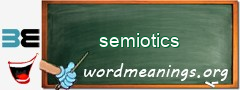 WordMeaning blackboard for semiotics